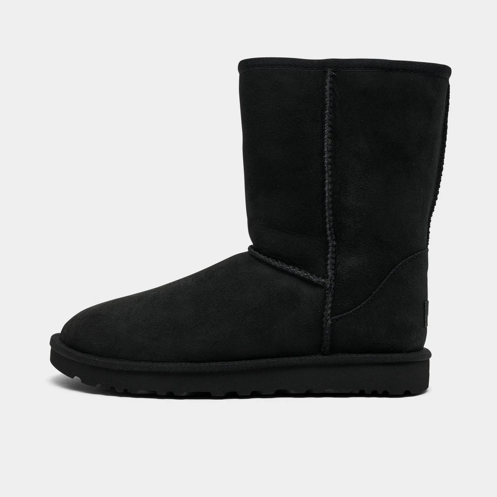 Women's Sheepskin Short Boots - Black