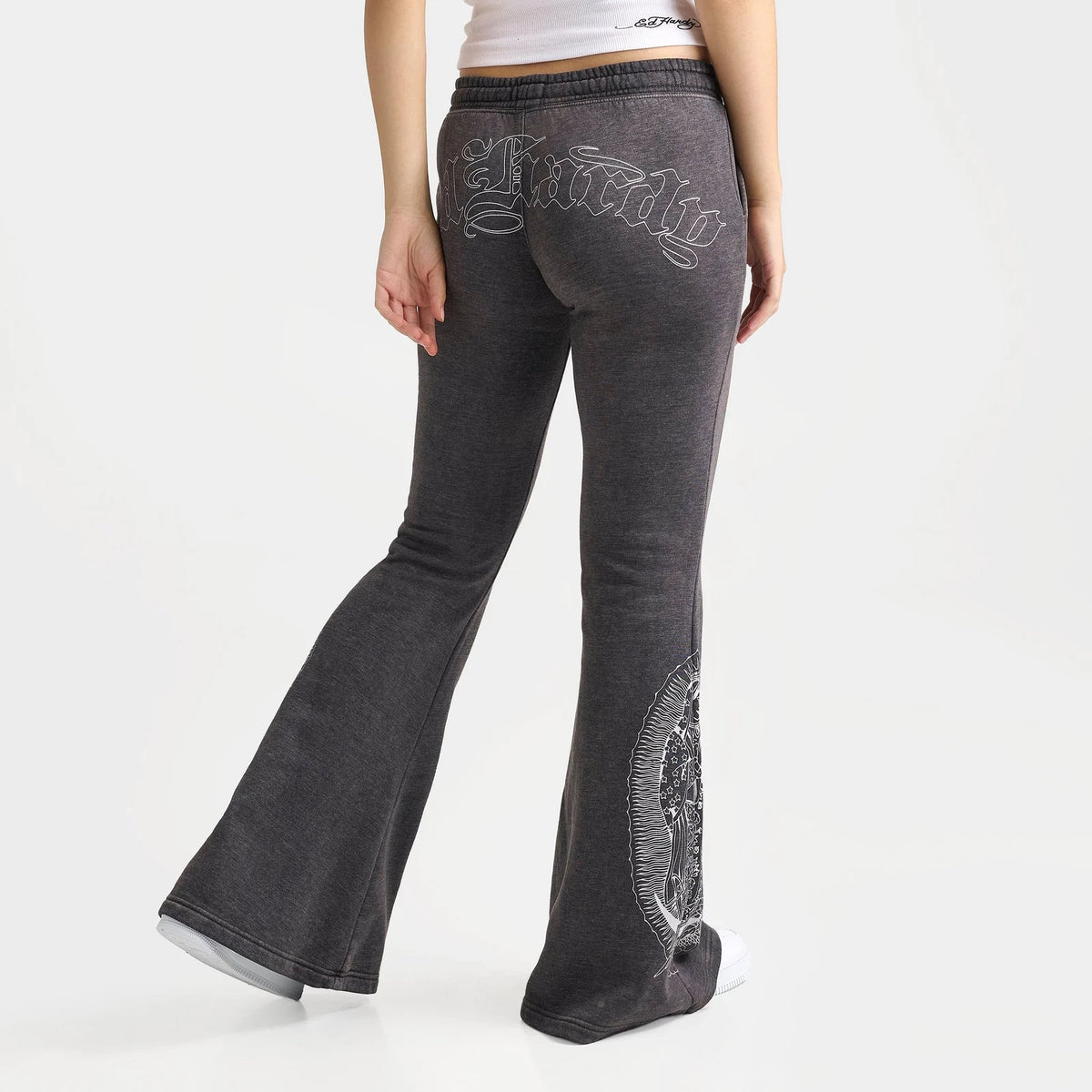 Women's Religious Graphic Flare Fleece Pants