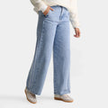 Women's Mid-Rise Wide-Leg Denim Pants