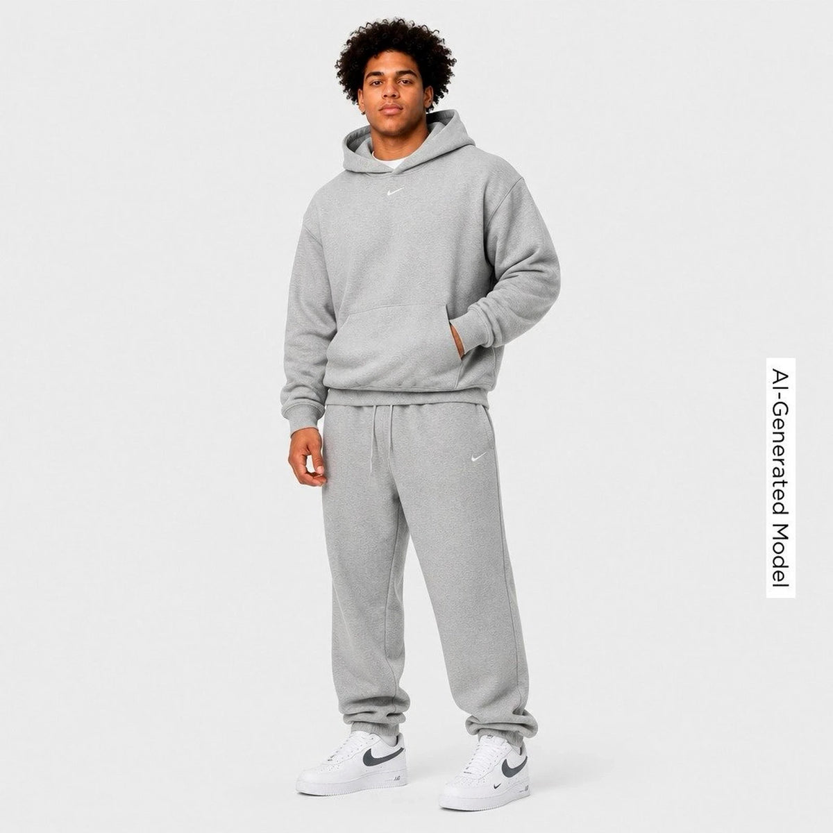 Men's Oversized Fleece Pullover Hoodie