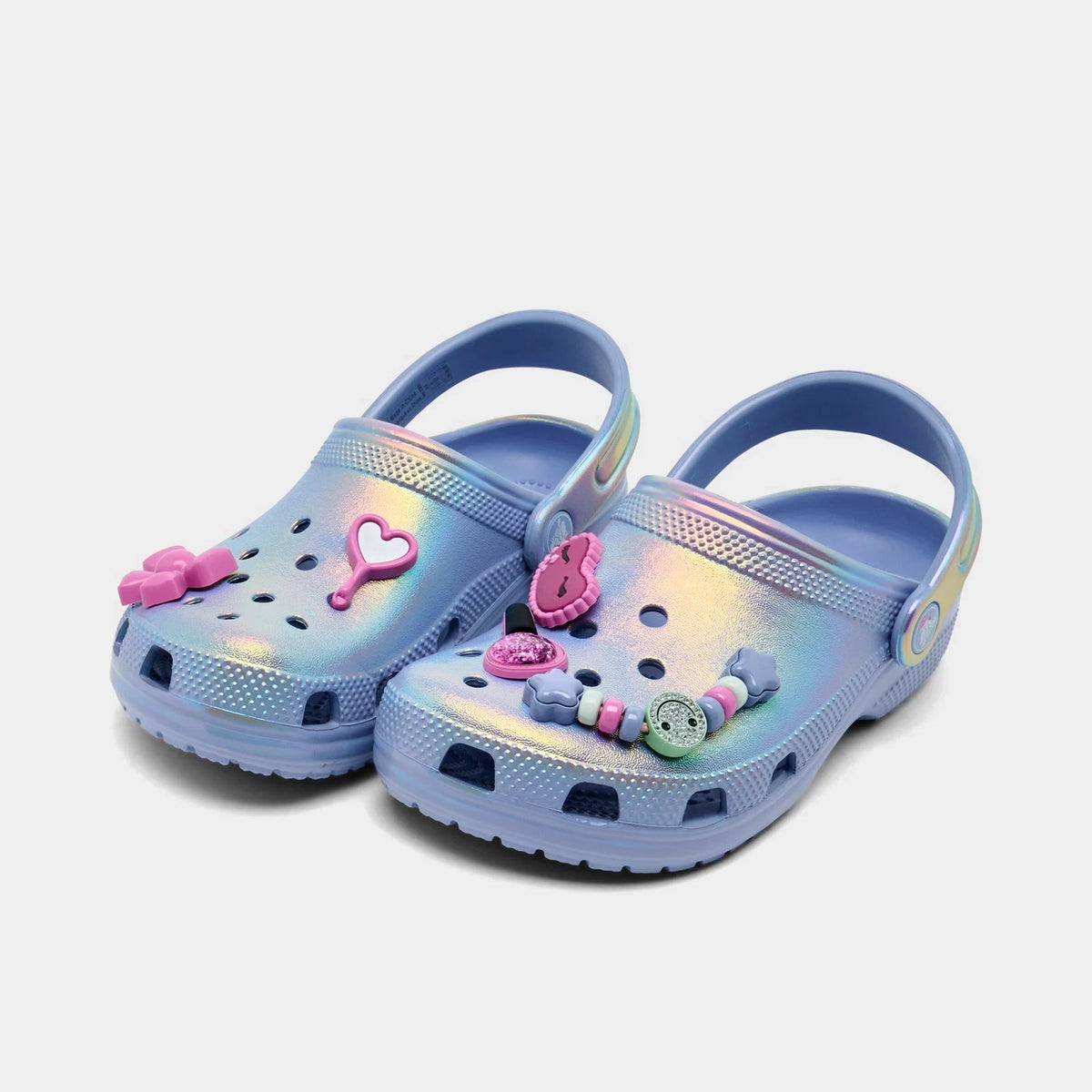 Girls' Glitter Glow Foam Clogs