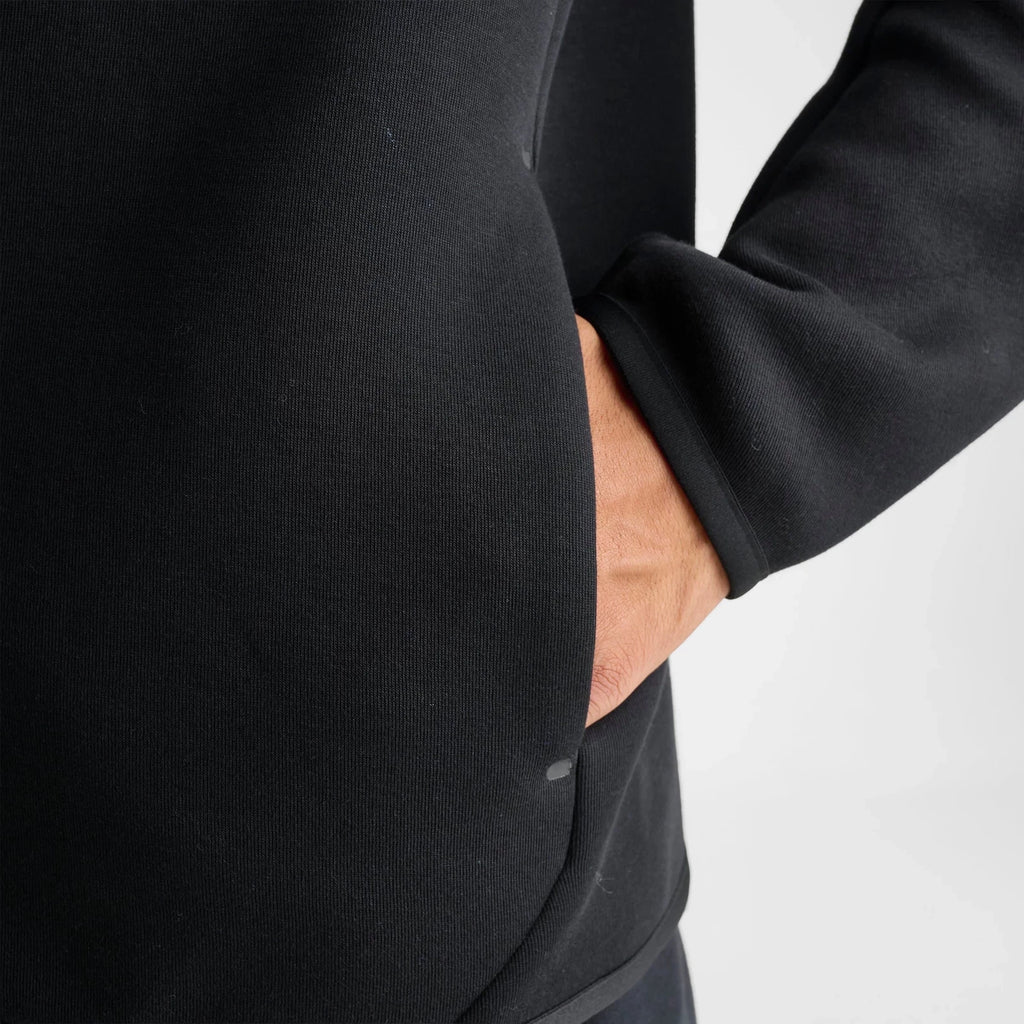 Men's Full-Zip Fleece Hoodie - Black