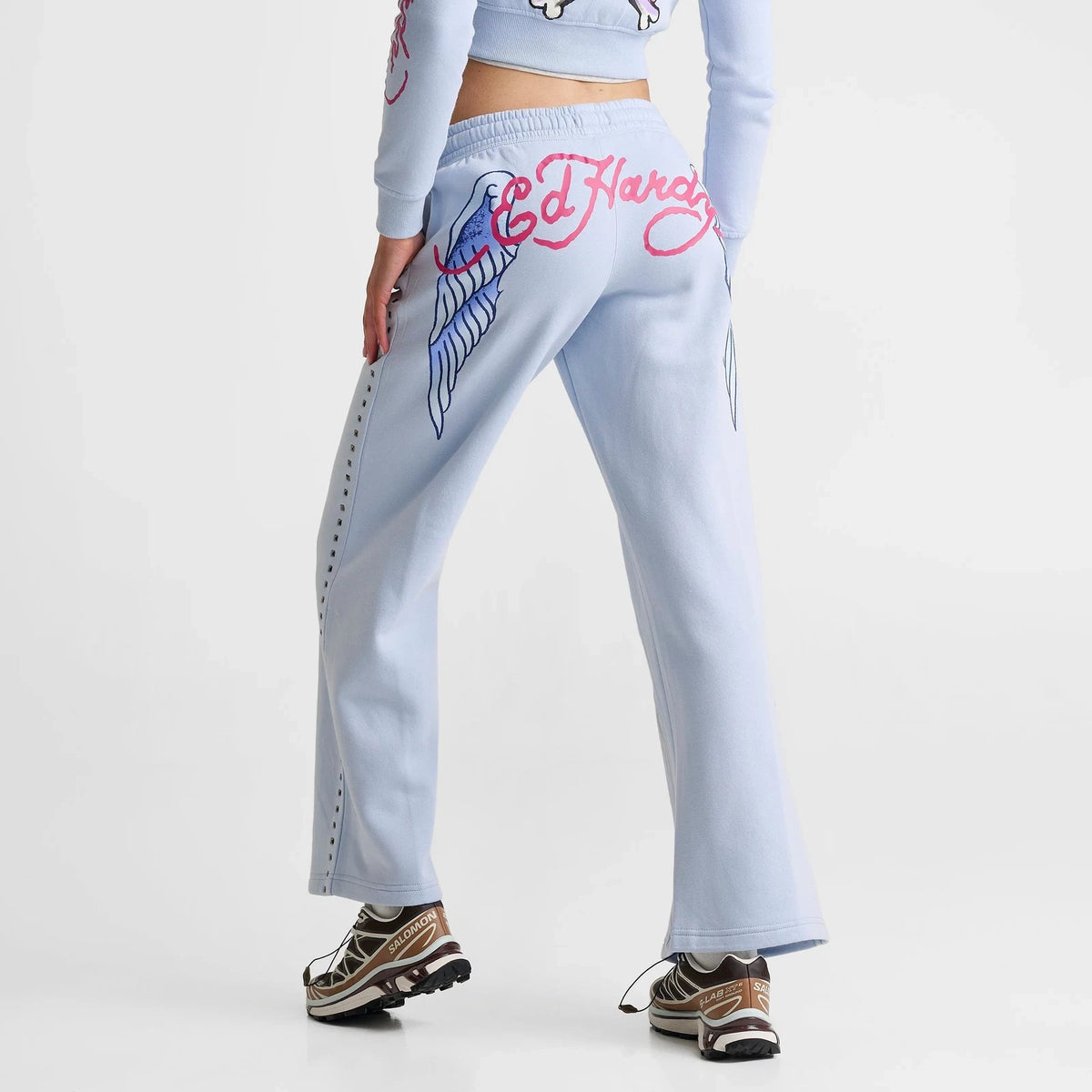Women's Winged Cross Graphic Fleece Pants