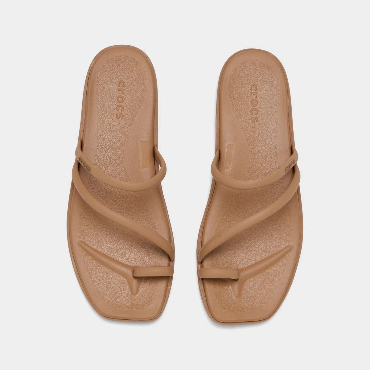 Square Toe Loop Sandal - Beige