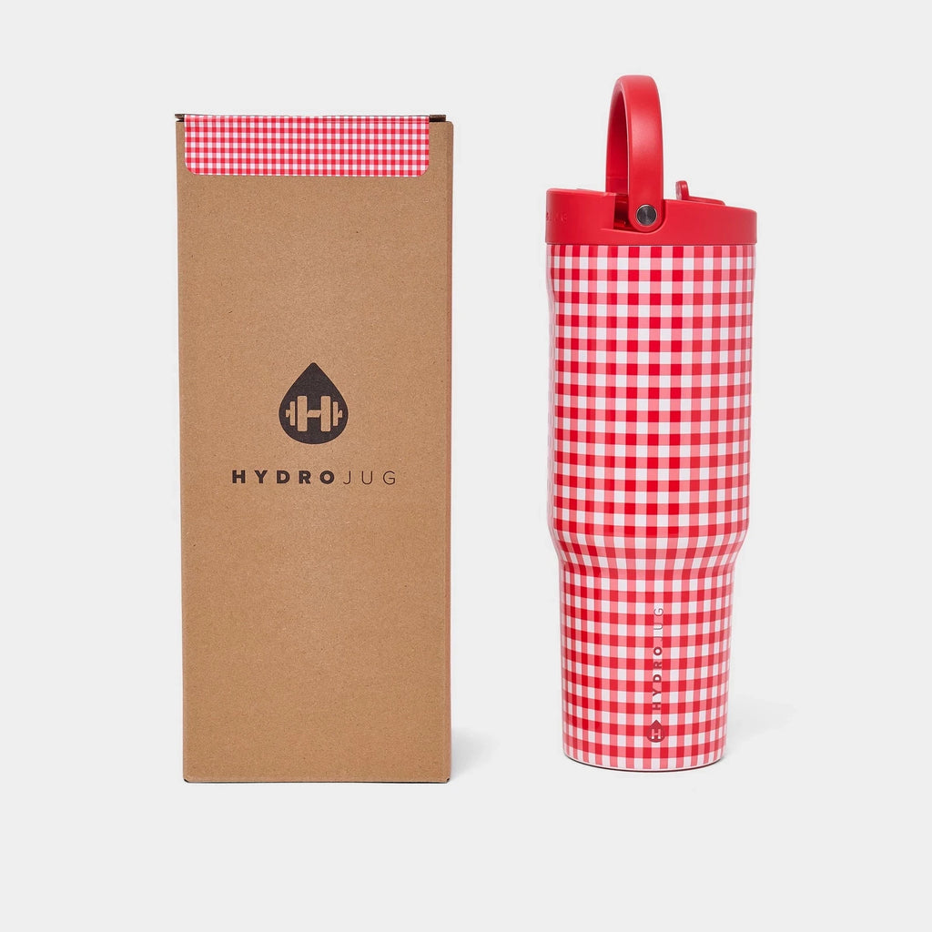 32 oz Insulated Flip Straw Water Bottle