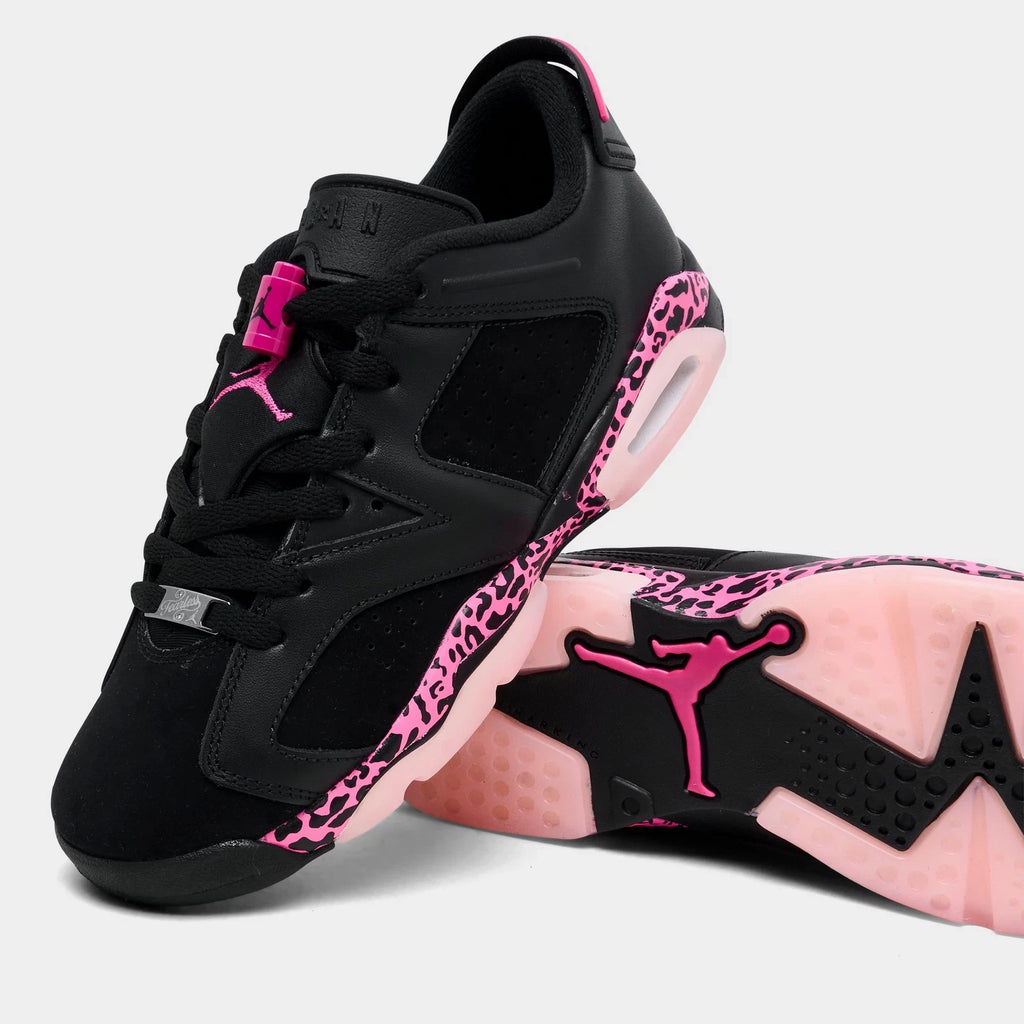 Big Kids' Low-Top Leather Basketball Shoes