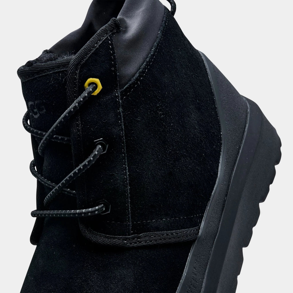 Men's Waterproof Suede Chukka Boots - Black