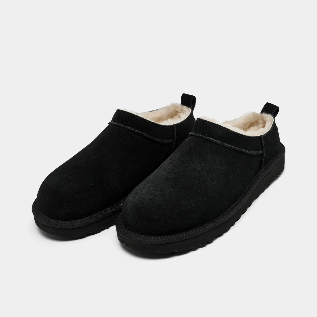 Women's Suede Micro Ankle Boots - Black