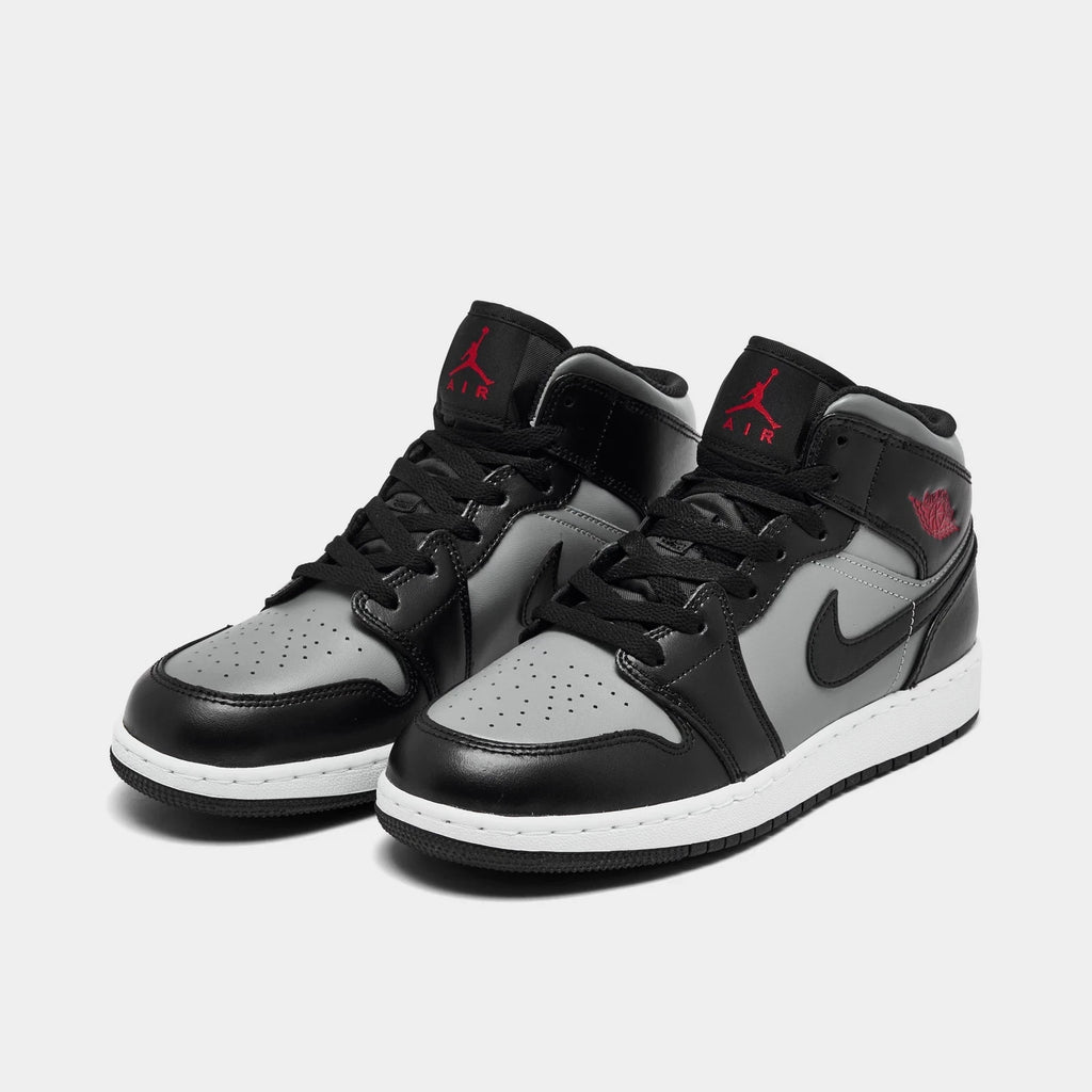 Big Kids' Leather Mid-Top Casual Sneakers