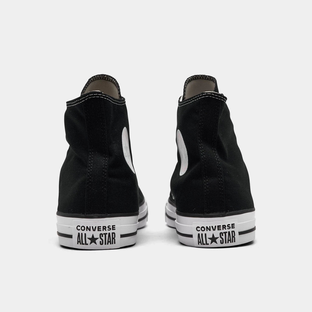 Men's Canvas High Top Sneakers - Black