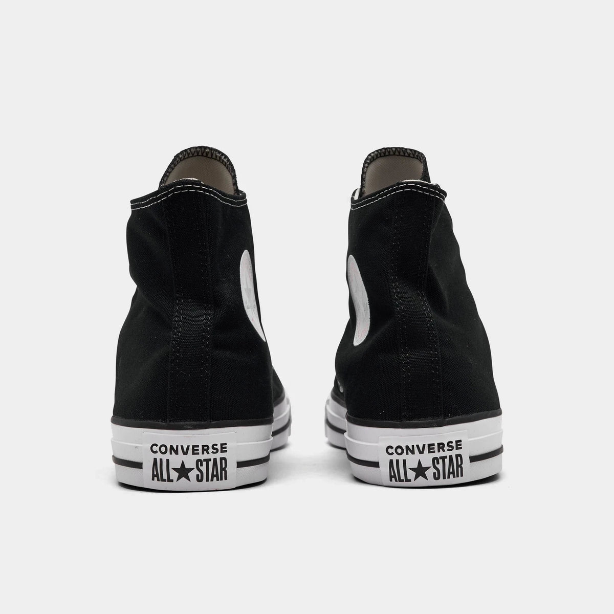 Men's Canvas High Top Sneakers - Black