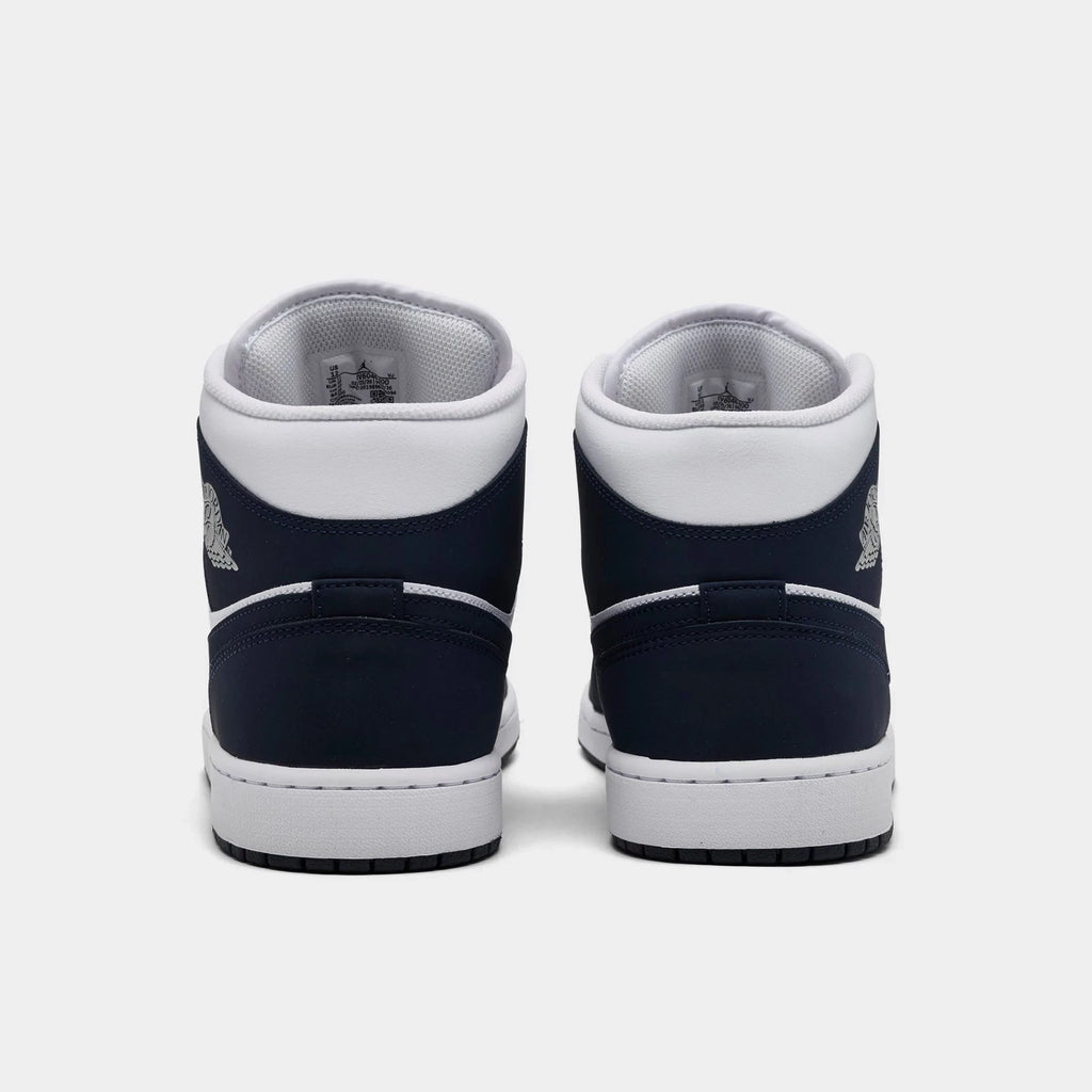 Men's Leather Mid-Top Casual Sneakers