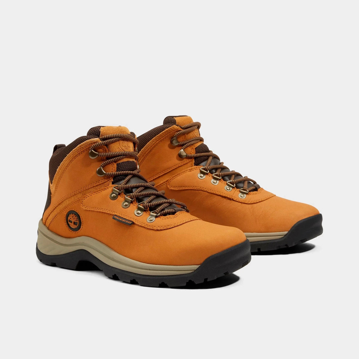 Men's Mid Waterproof Hiking Boots - Wheat
