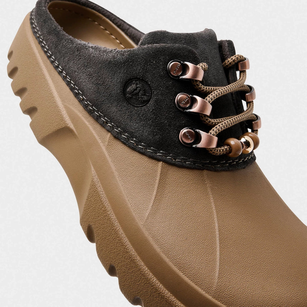 Suede Platform Mule - Tan