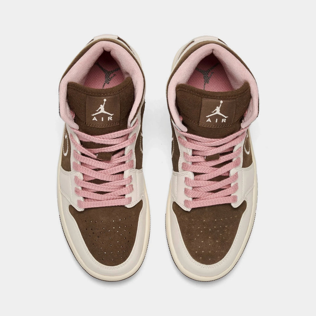 Women's Mid-Top Textile & Leather Sneakers