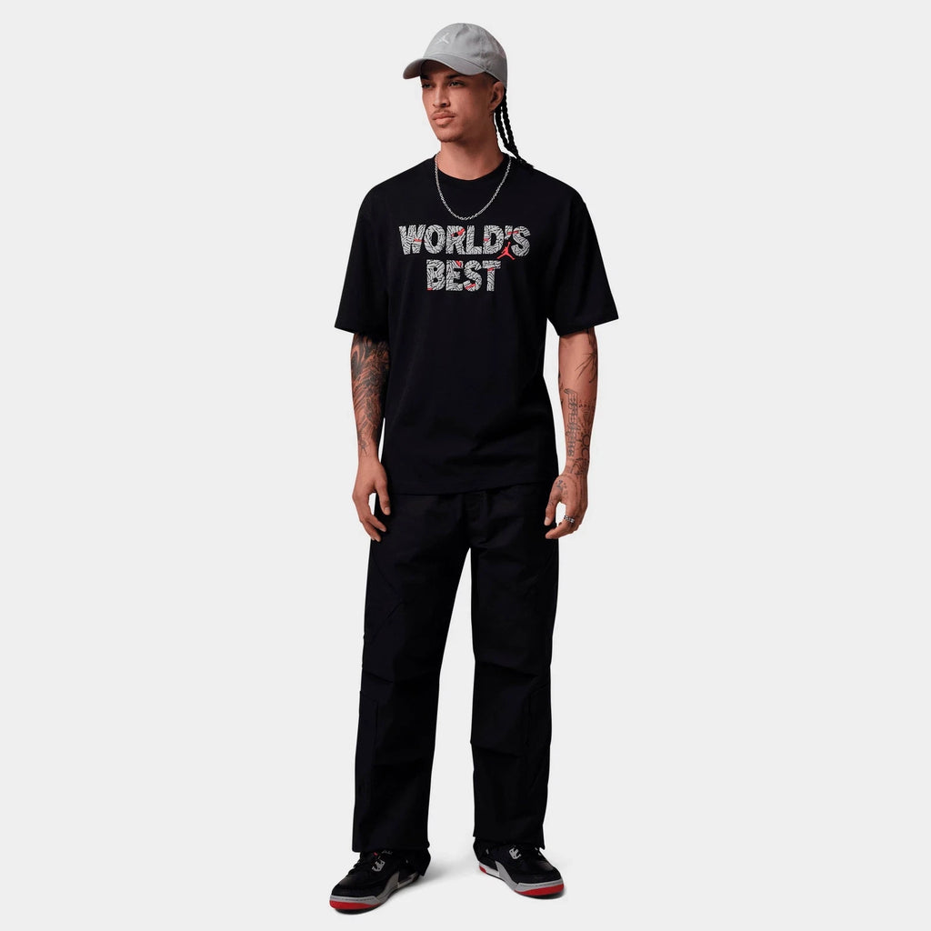Men's Graphic Cotton T-Shirt - Black