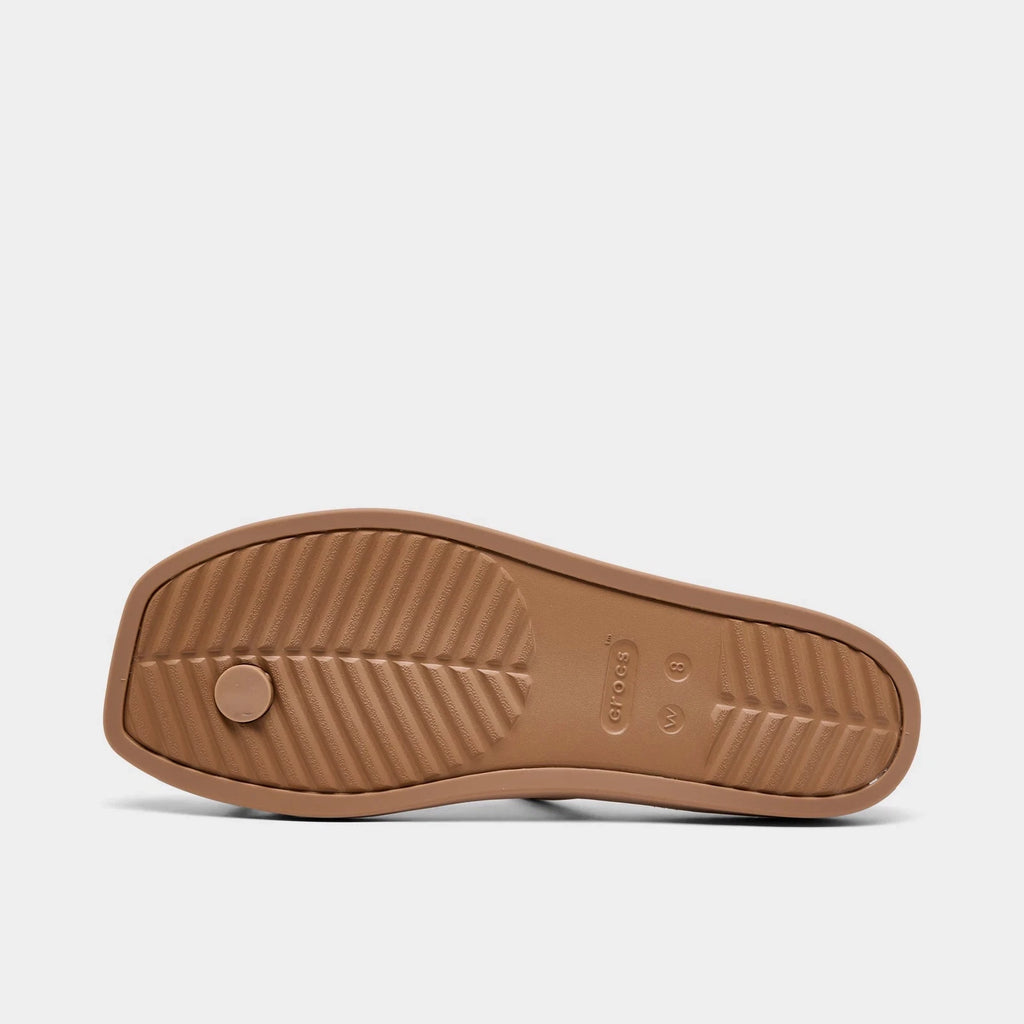 Square Toe Loop Sandal - Beige