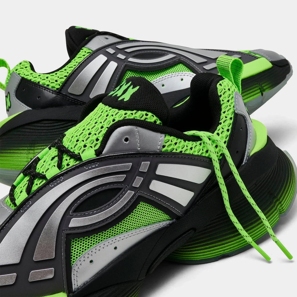 Men's Chunky Mesh And Leather Sneakers