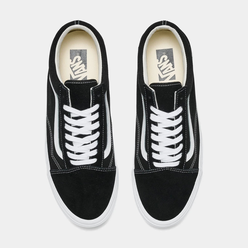 Men's Distressed Suede Mesh Sneakers - Black
