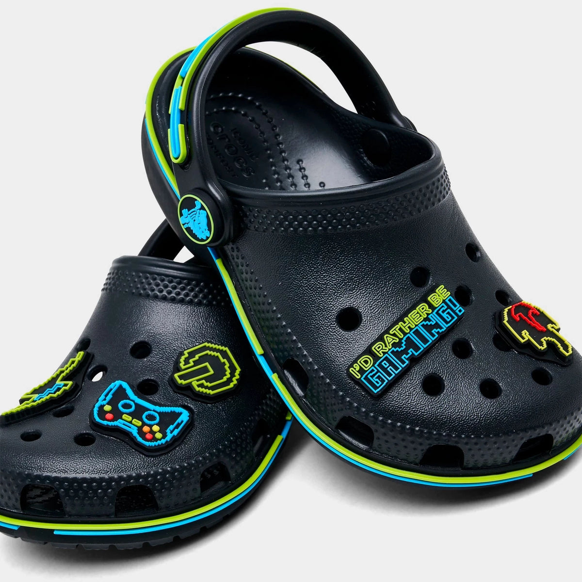 Toddler Gaming Graphic Foam Clog - Black
