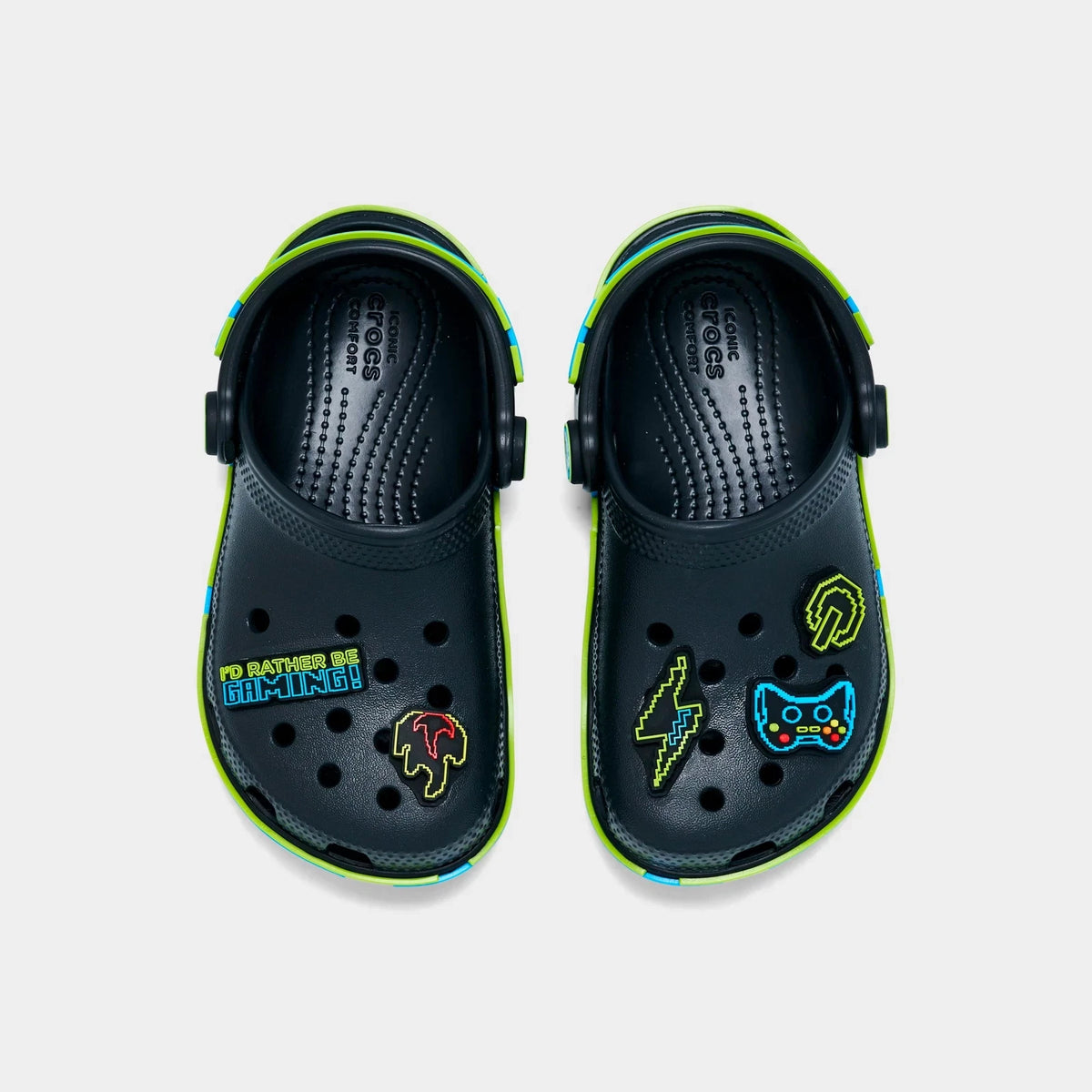Toddler Gaming Graphic Foam Clog - Black