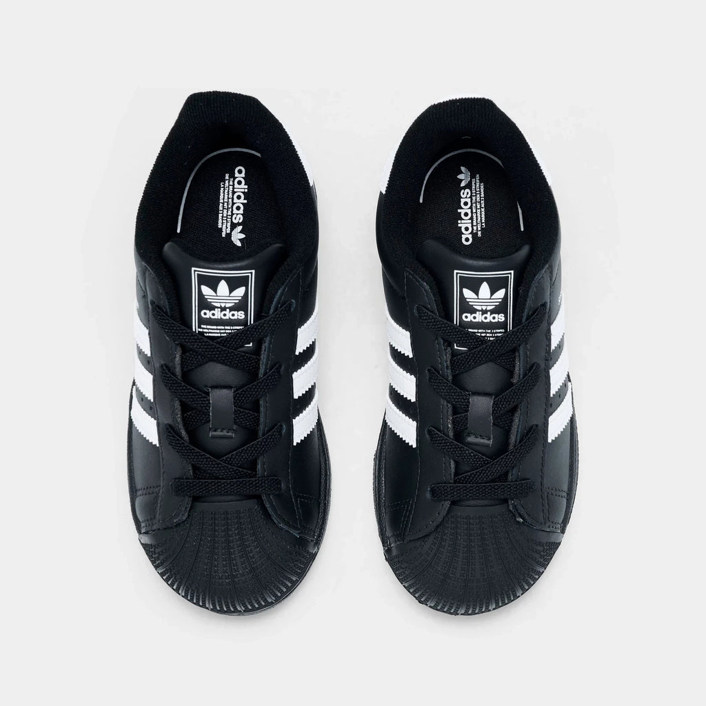 Toddler Leather Shell Toe Sneaker - Black