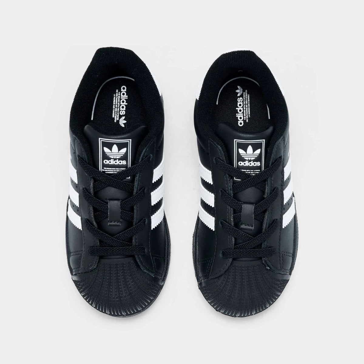 Toddler Leather Shell Toe Sneaker - Black