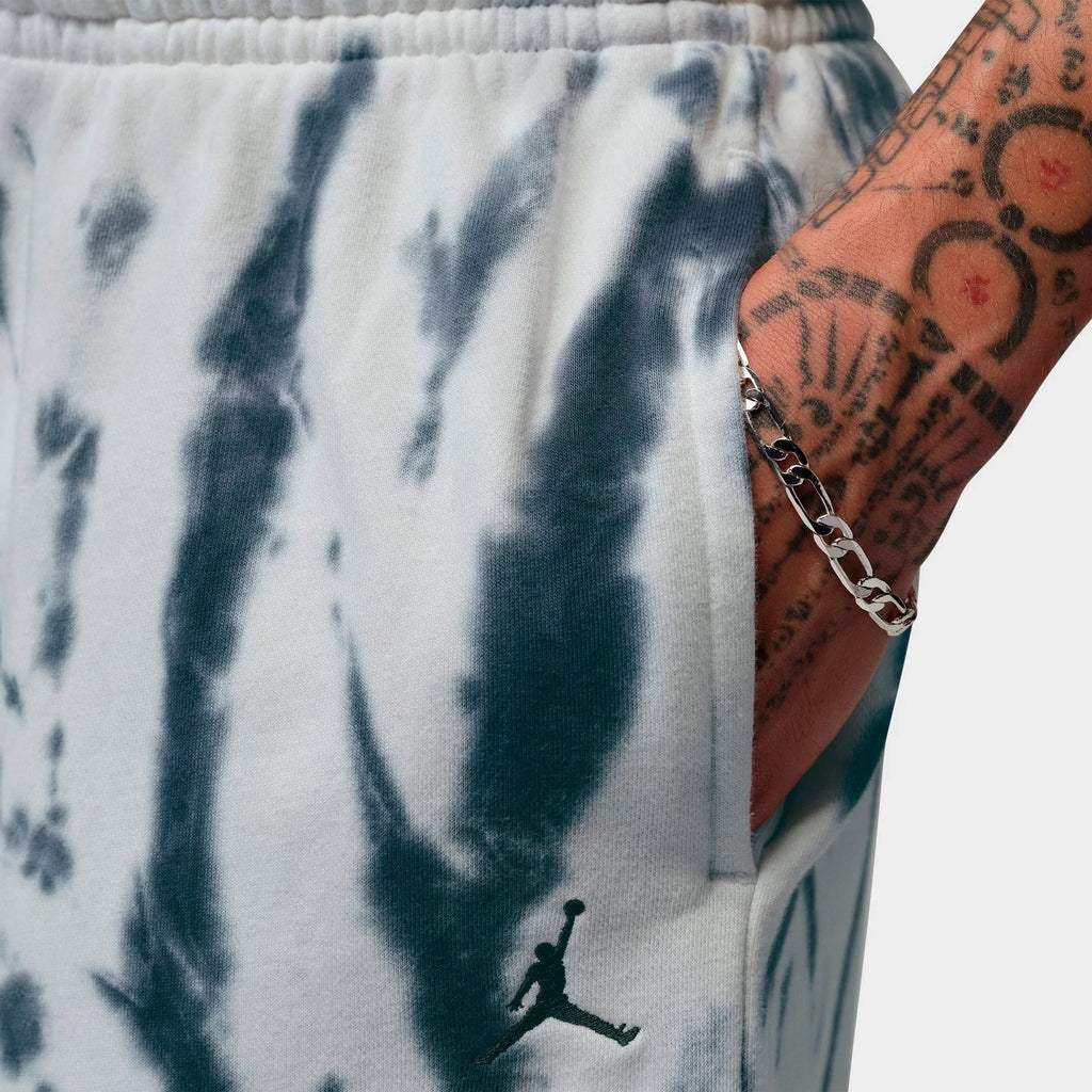 Men's Tie-Dye Fleece Shorts - Cream