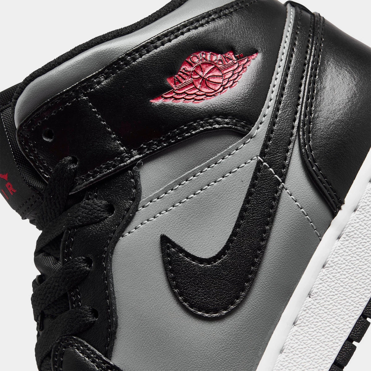 Big Kids' Leather Mid-Top Casual Sneakers