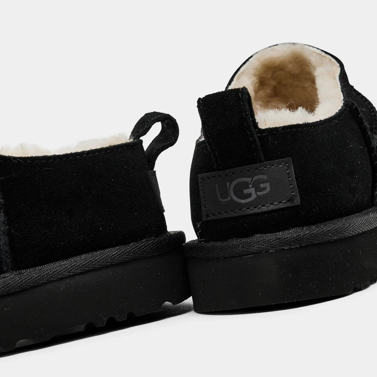 Women's Suede Micro Ankle Boots - Black