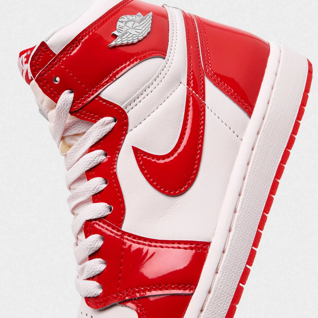 Women's Patent Leather High-Top Sneakers