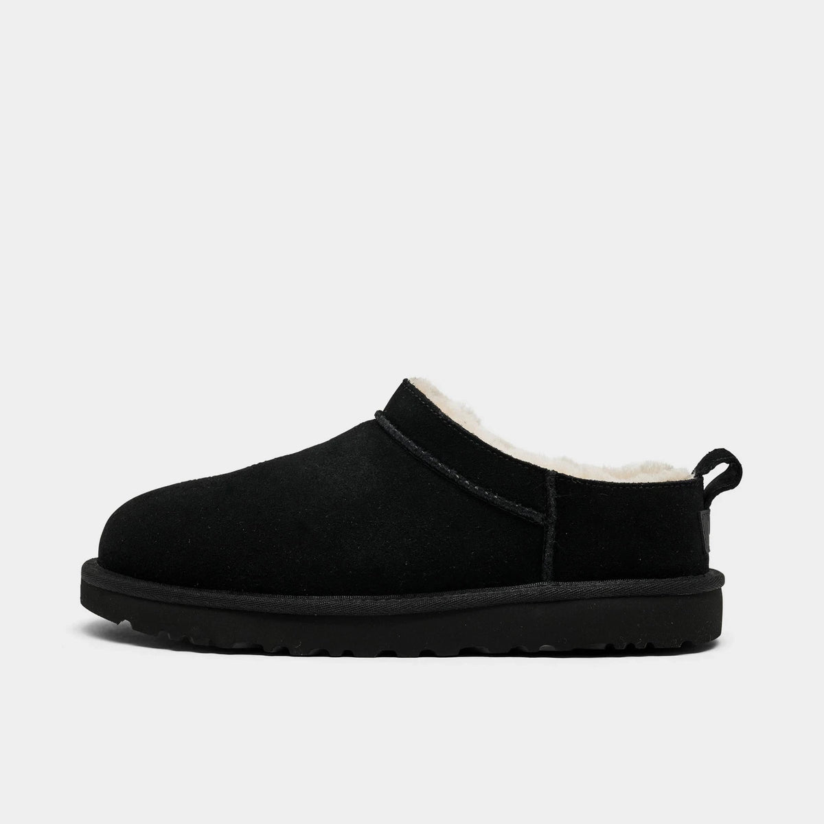 Women's Suede Micro Ankle Boots - Black
