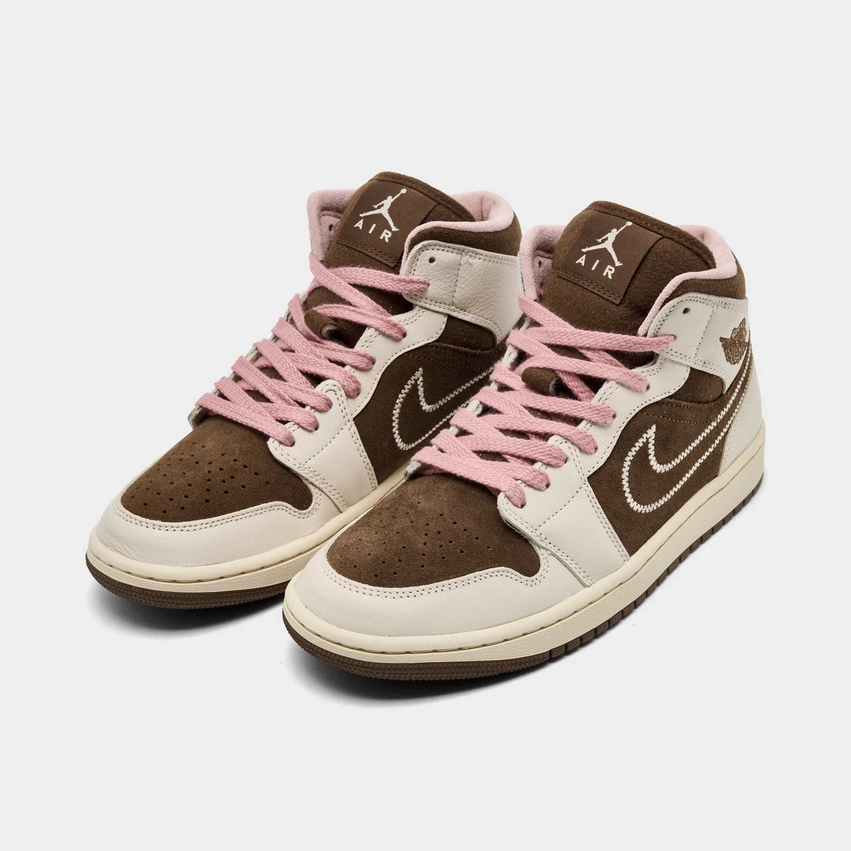Women's Mid-Top Textile & Leather Sneakers