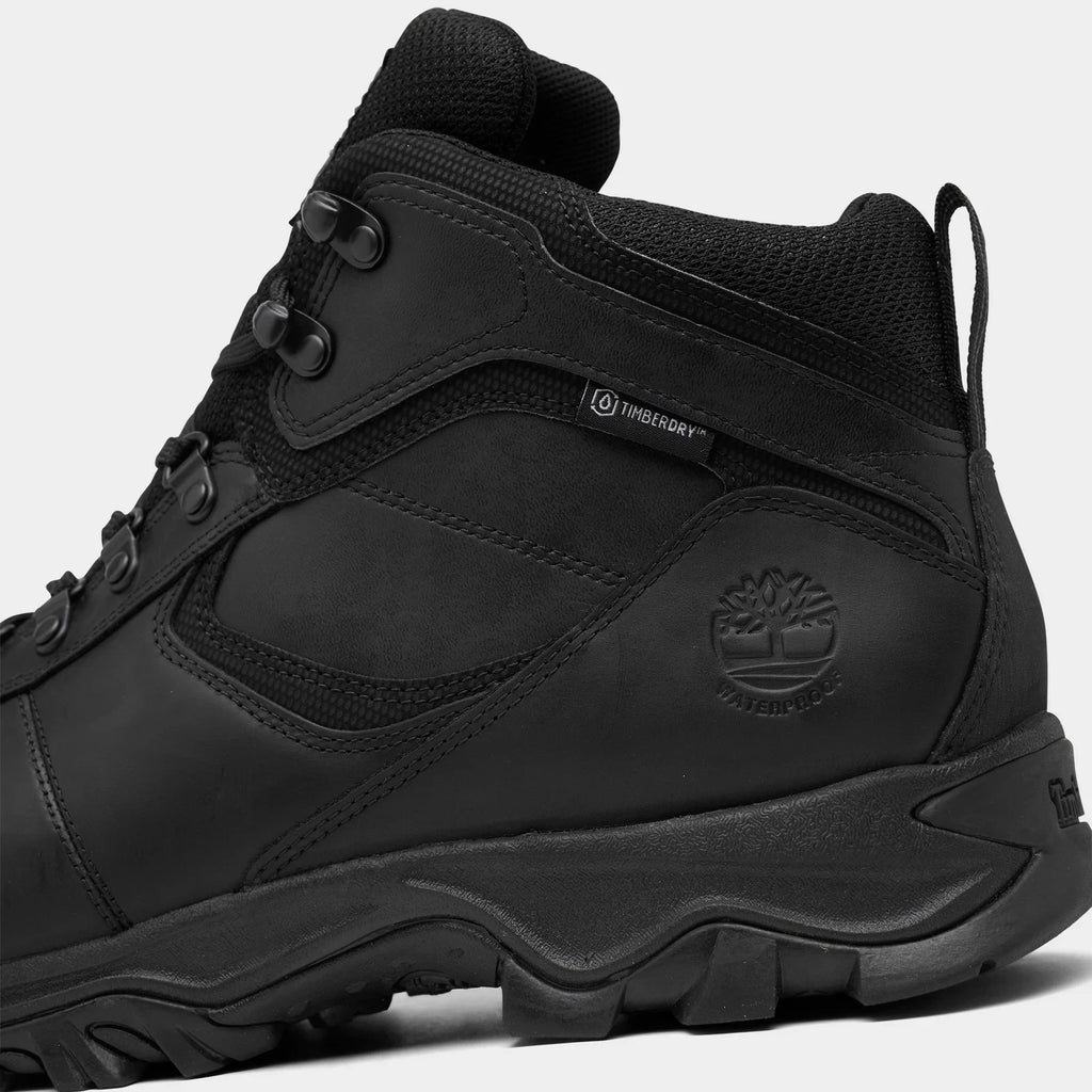 Men's Mid Waterproof Hiking Boots - Black