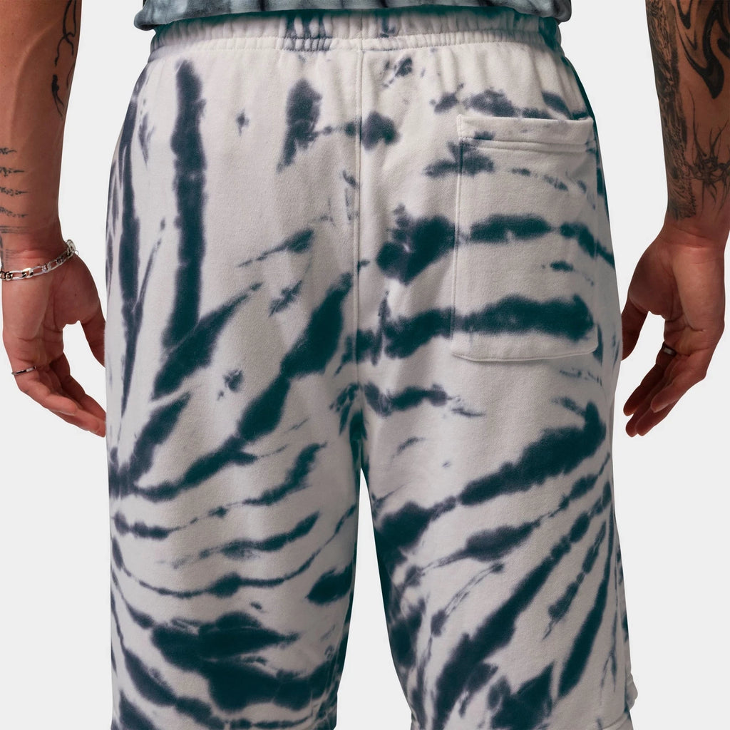 Men's Tie-Dye Fleece Shorts - Cream