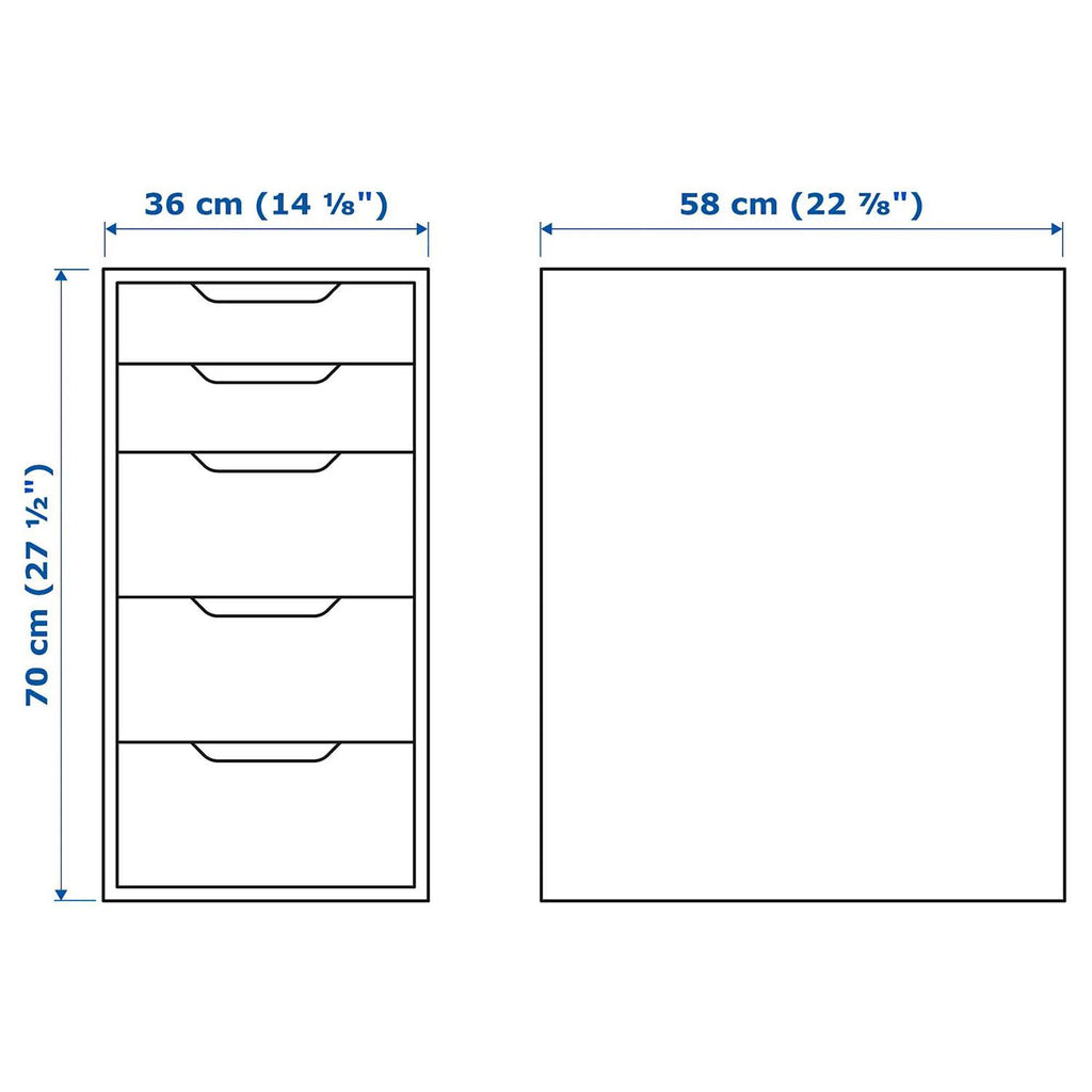Repare Document IKEA Drawer Unit With Drop File Storage 14 1/8 x 22 7/8 x 27 1/2 - Ale ...