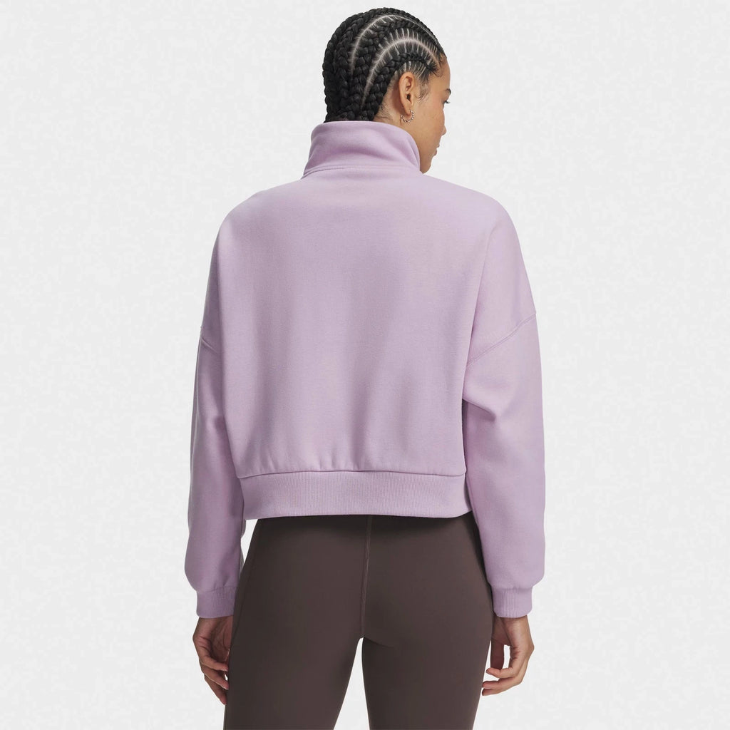 Women's Oversized Half-Zip Fleece Sweatshirt