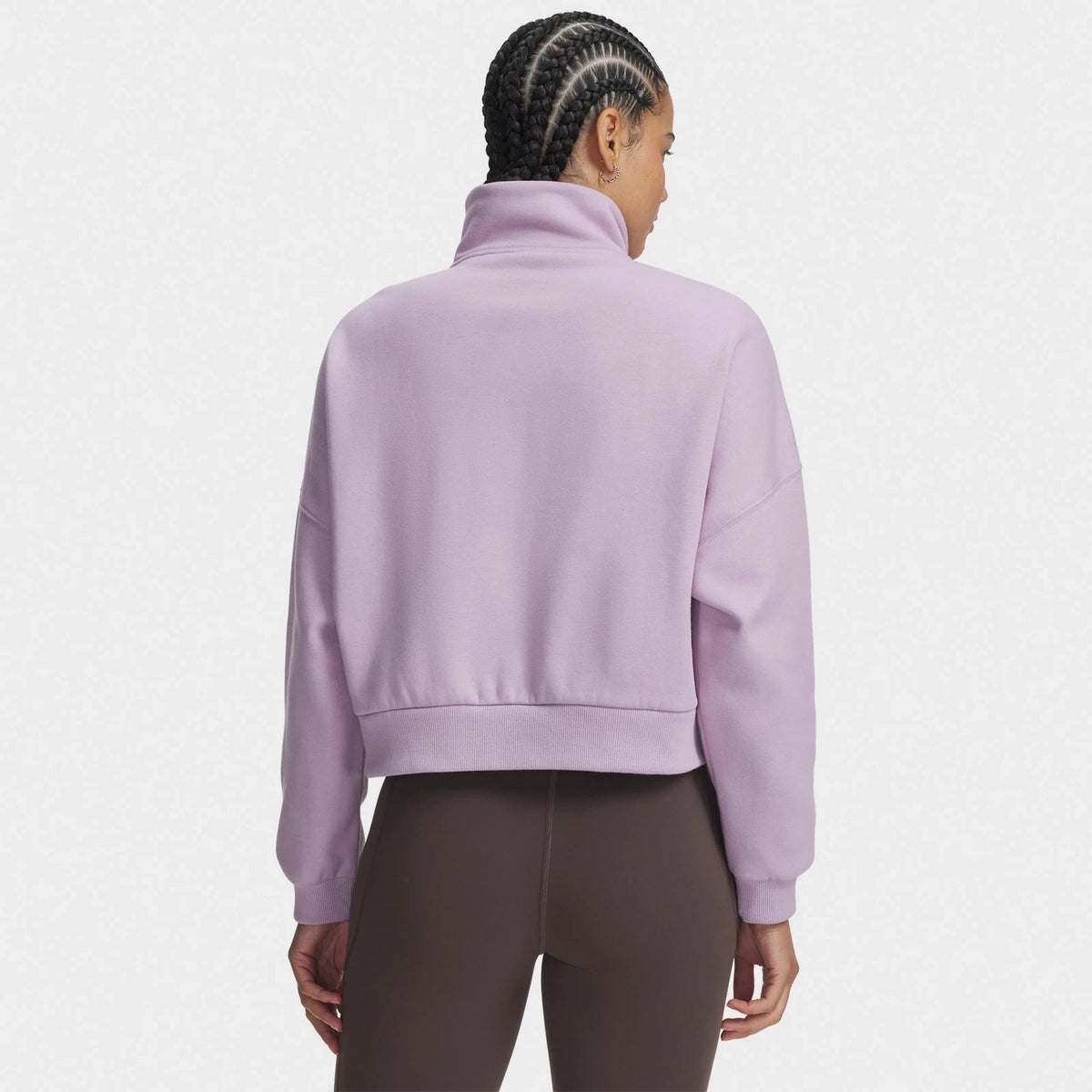 Women's Oversized Half-Zip Fleece Sweatshirt
