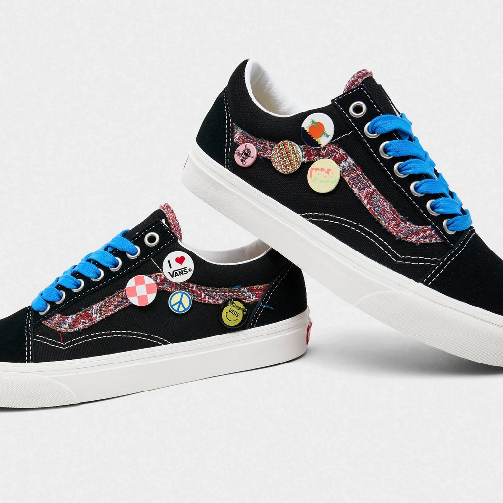 Kids' Low-Top Skate Sneakers - Black