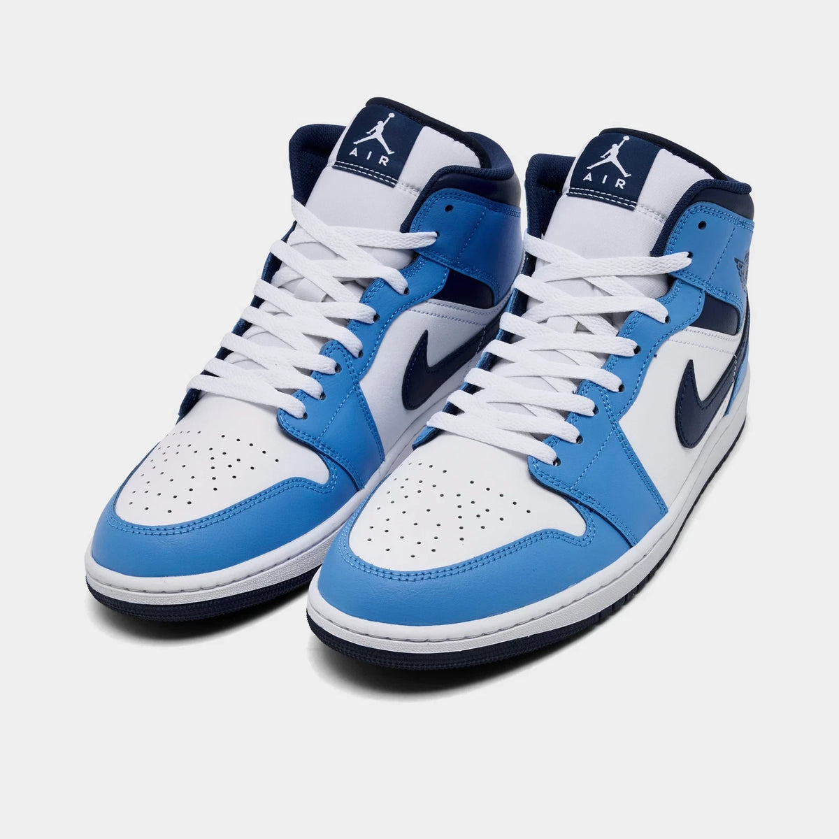 Men's Leather Mid-Top Casual Sneakers