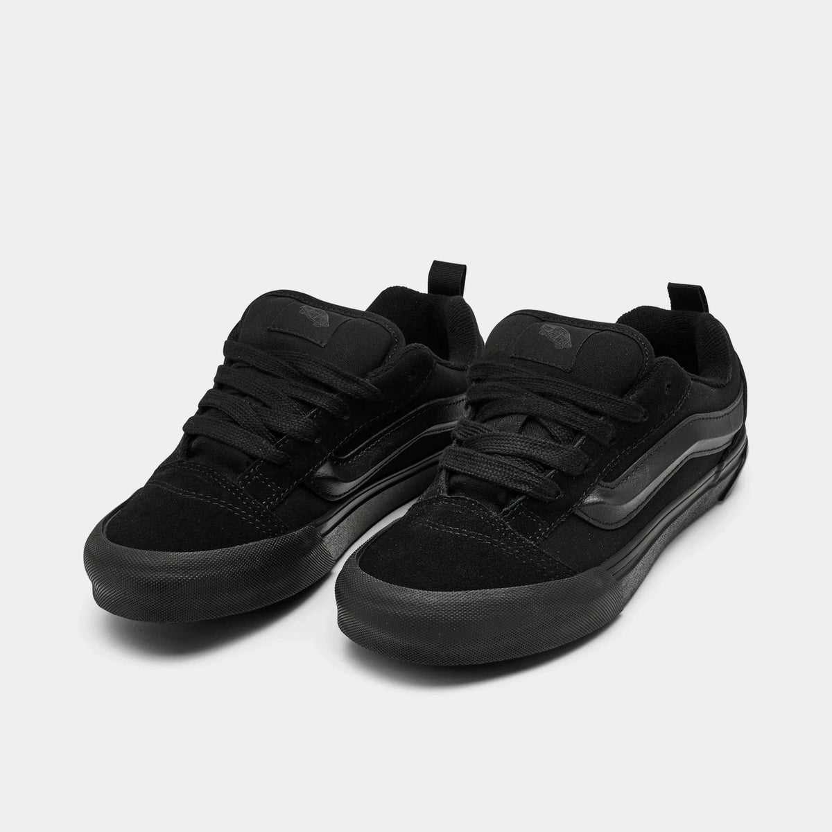 Kids' Puffy Suede Skate Sneakers - Black