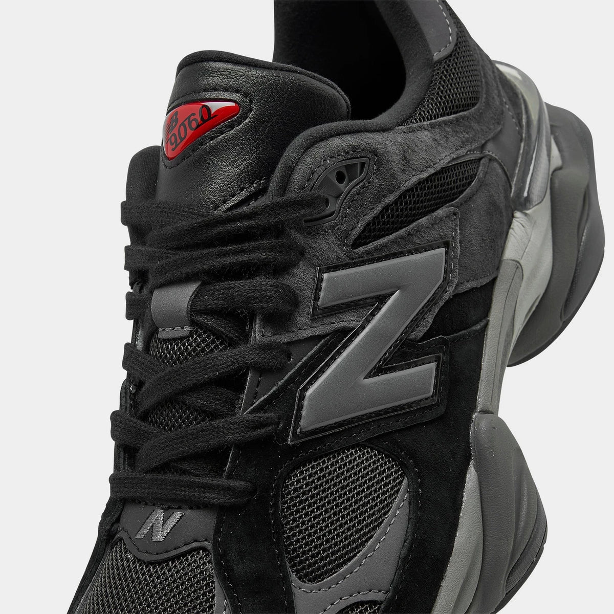 Men's Suede And Mesh Casual Sneakers - Black