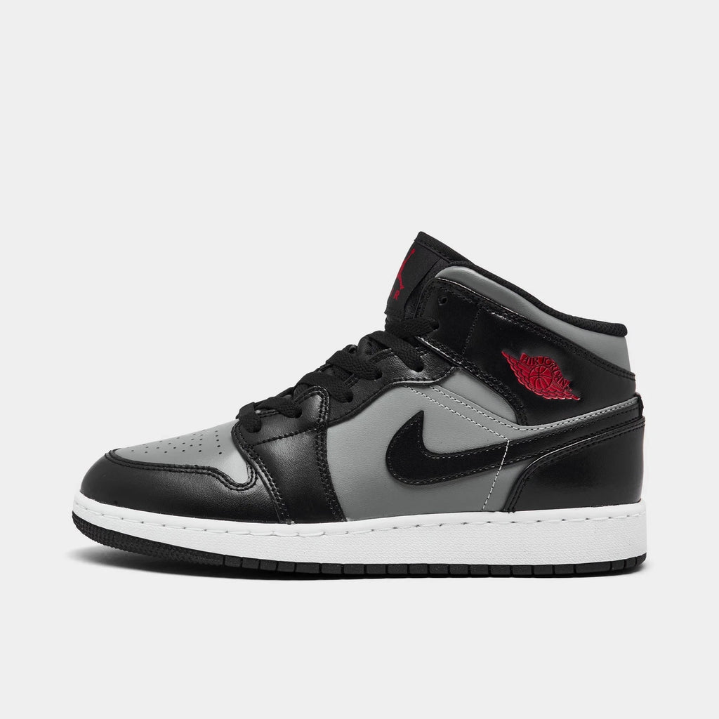 Big Kids' Leather Mid-Top Casual Sneakers