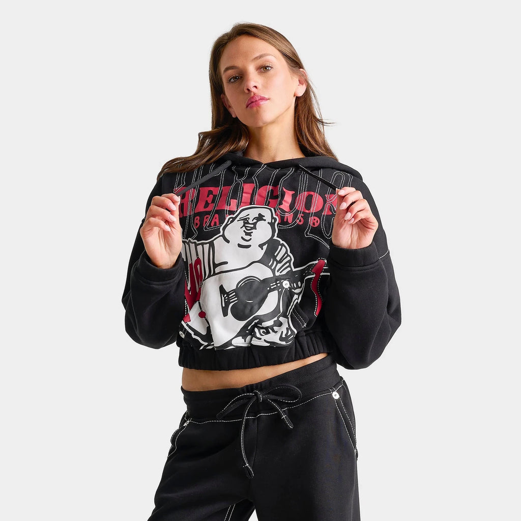 Women's Stitch Buddha Big T Girlfriend Pullover Hoodie
