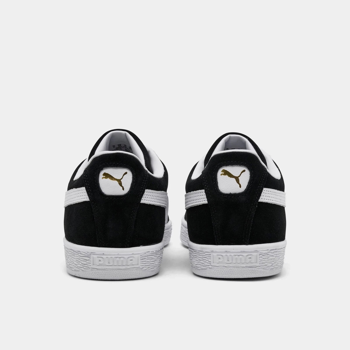 Men's Leather Low-Top Sneakers - Black
