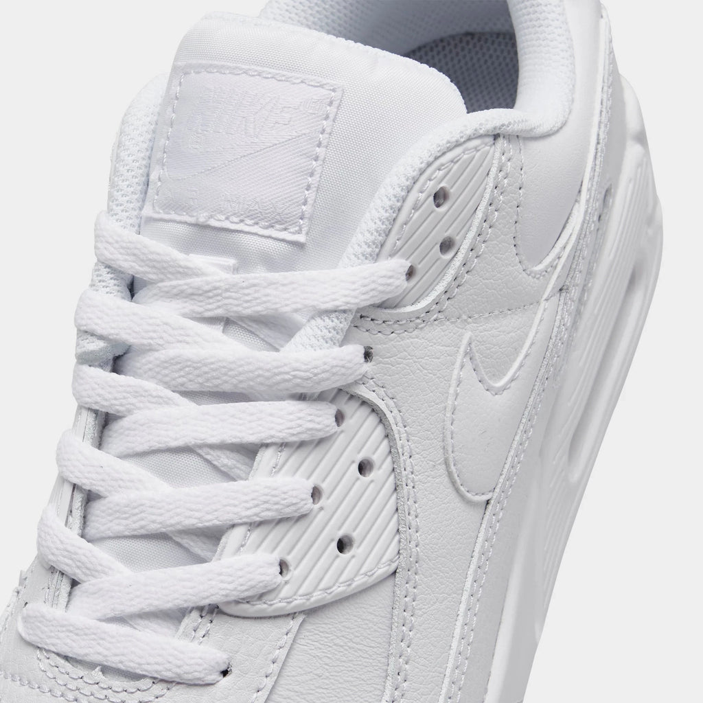 Men's Leather Low-Top Casual Sneakers - White