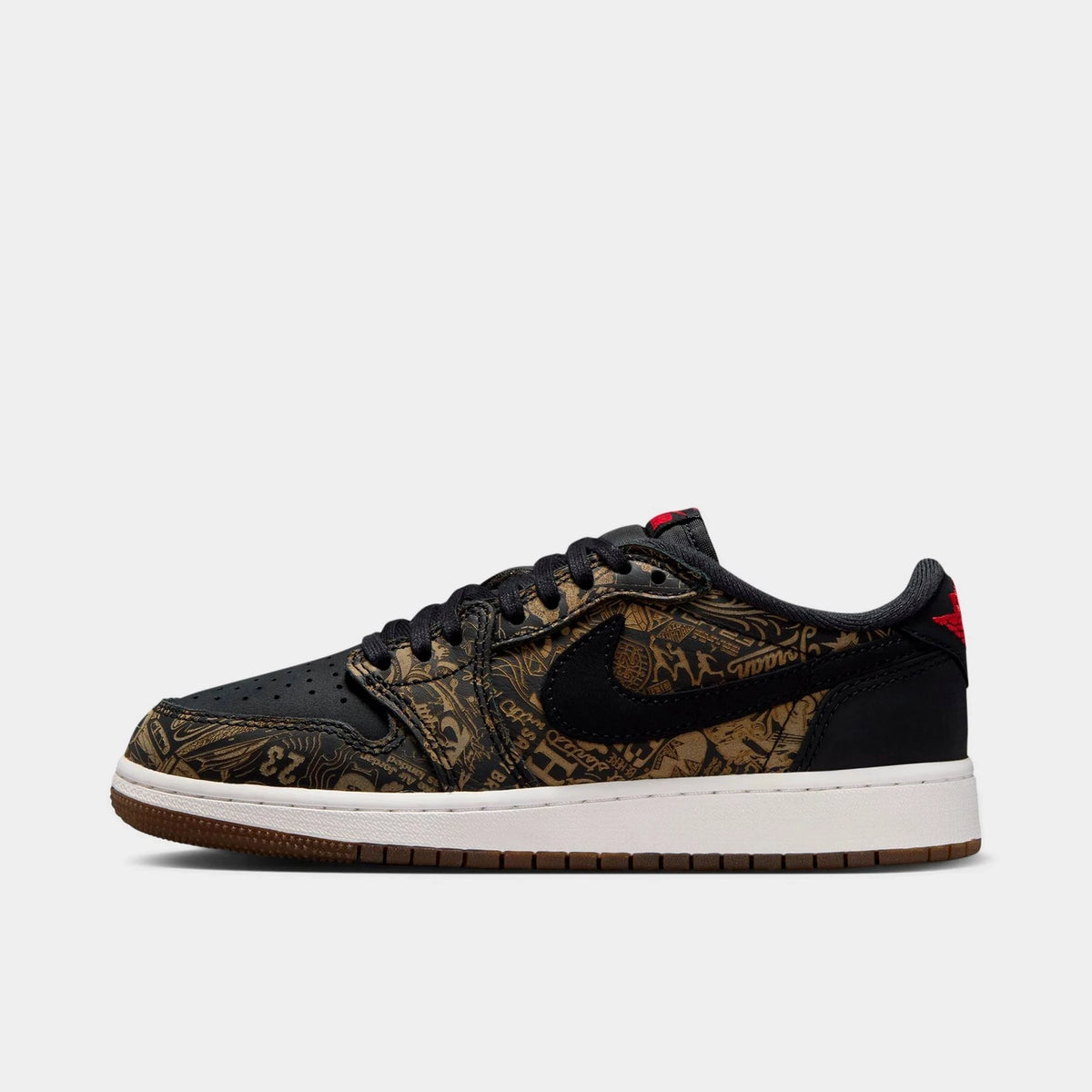 Big Kids' Perforated Leather Low-Top Sneakers