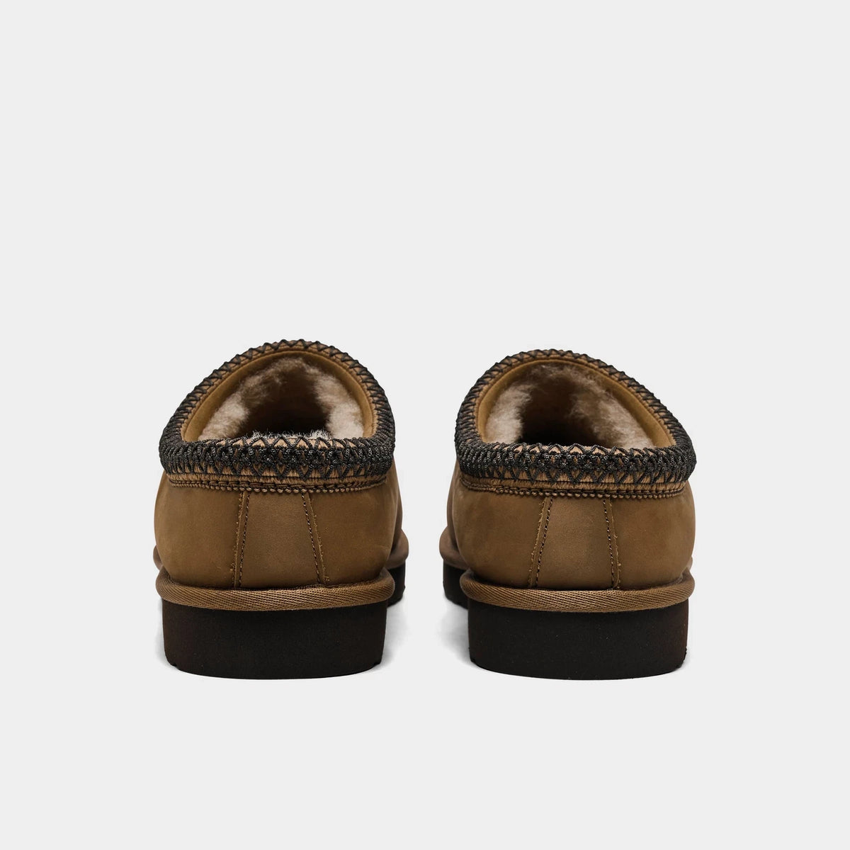 Men's Nubuck Backless Slip-On Slipper