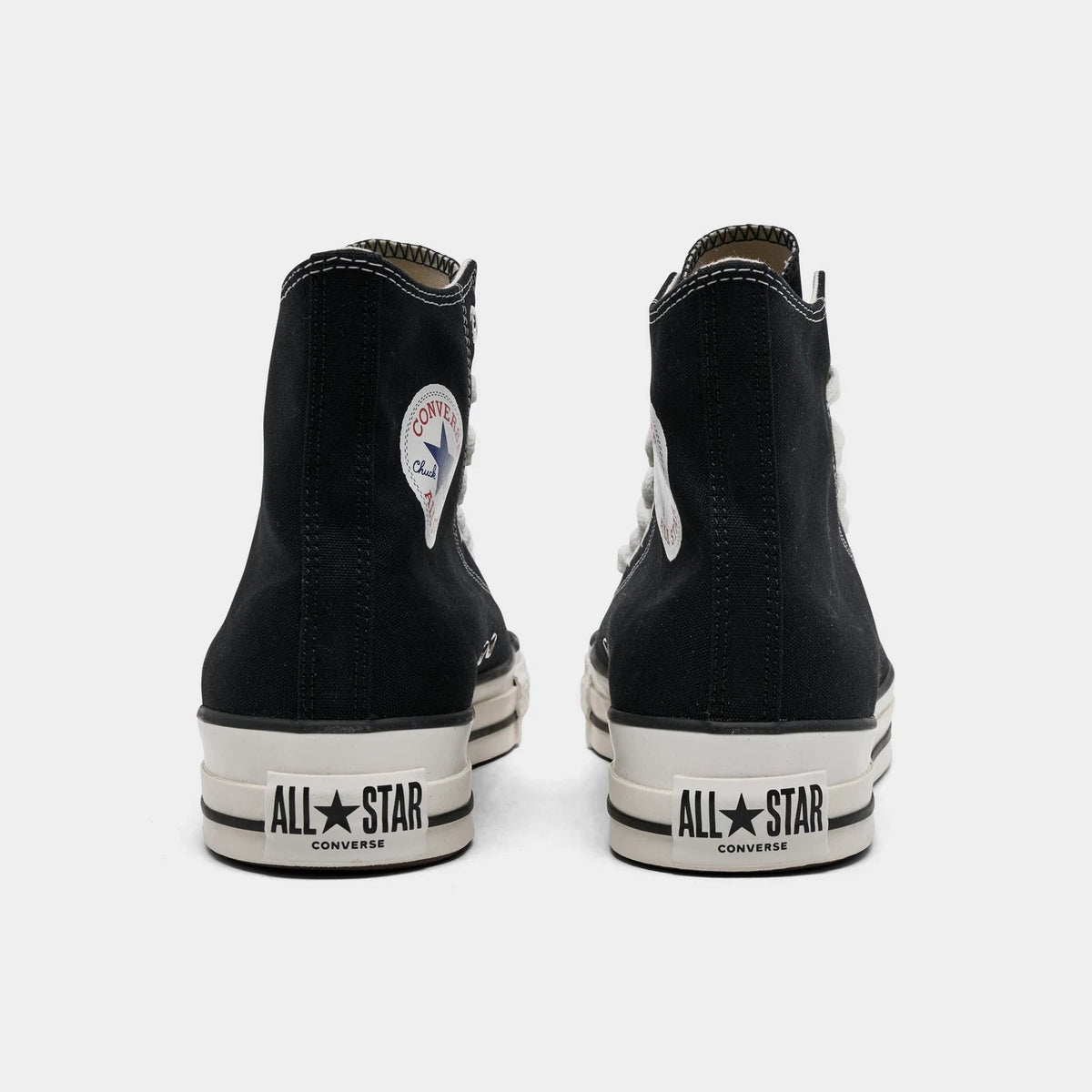 Men's Wide Fit Canvas High Top Sneakers - Black