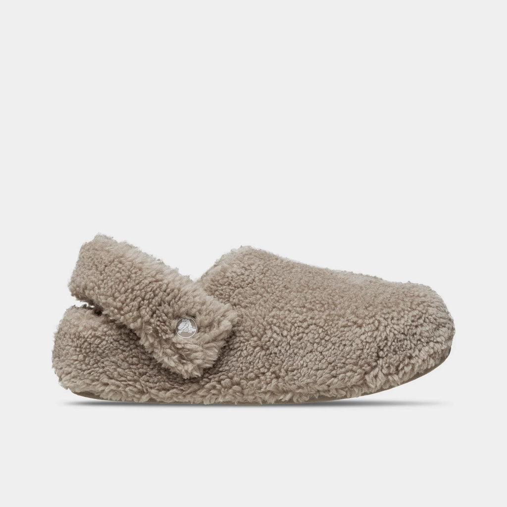 Faux Fur Backstrap Slipper - Cream
